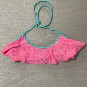 Victoria's Secret Pink and Teal Sequin Bikini Top